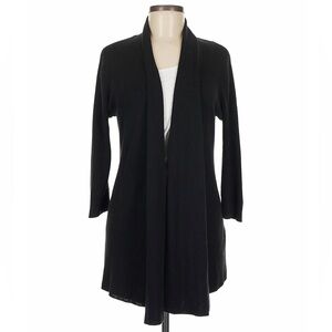 White House Black Market Elegant Black Cardigan Size Medium